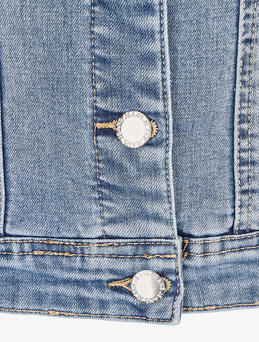 Aangesloten spijkerjasje - Blauw denim - Image 3