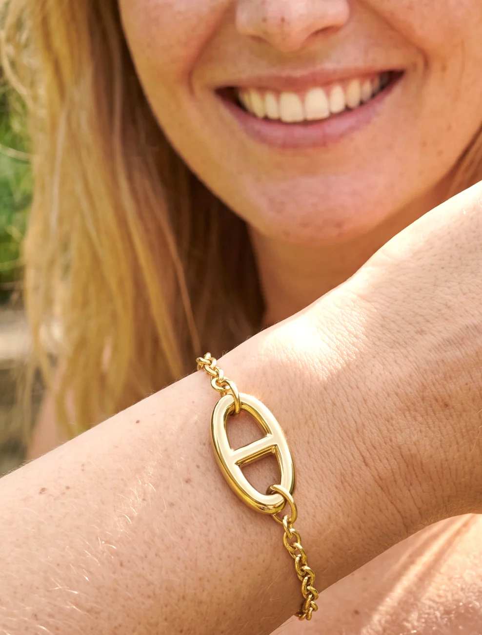 Ankerketting armband - Goud