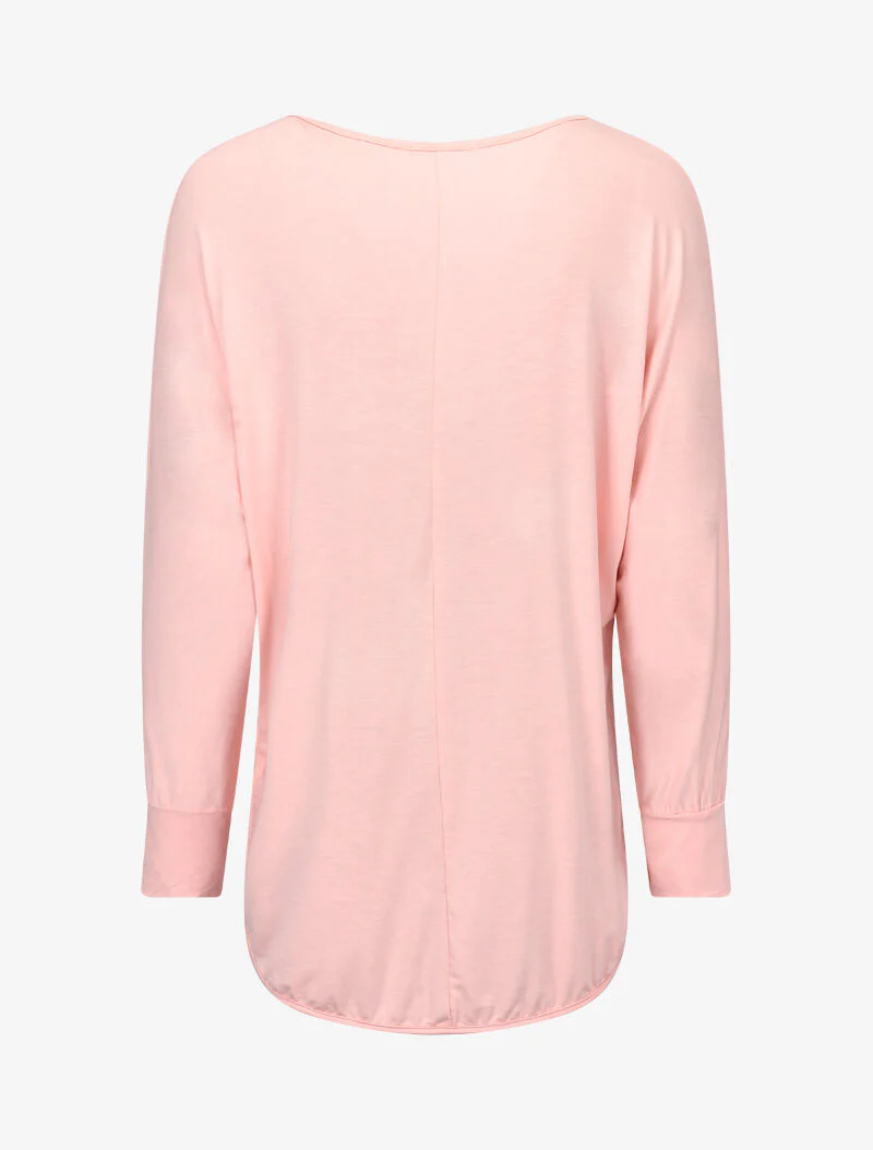 Asymmetrisch top met rits - roze - Image 3