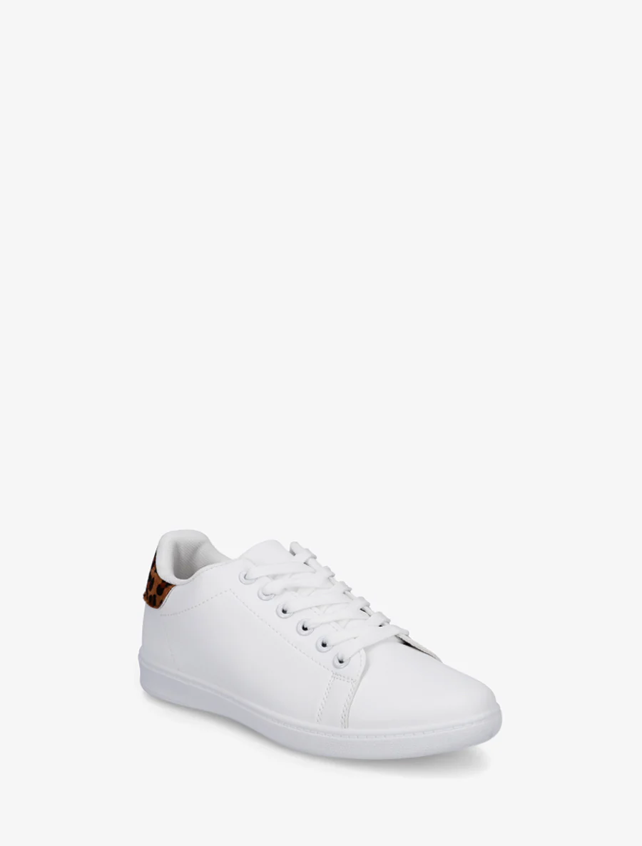 Basic sneakers van imitatieleer - Kameel - Image 2