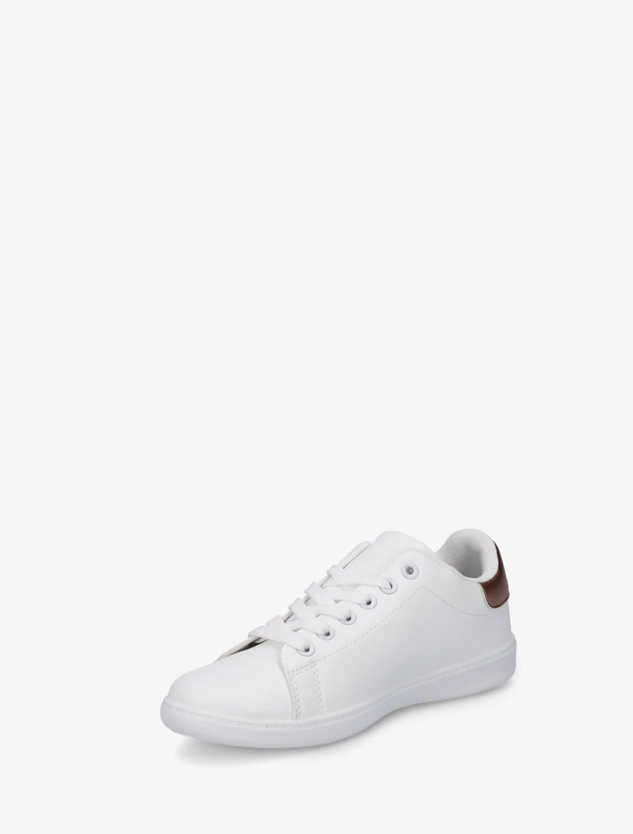 Basic sneakers van imitatieleer - Roségoud - Image 3