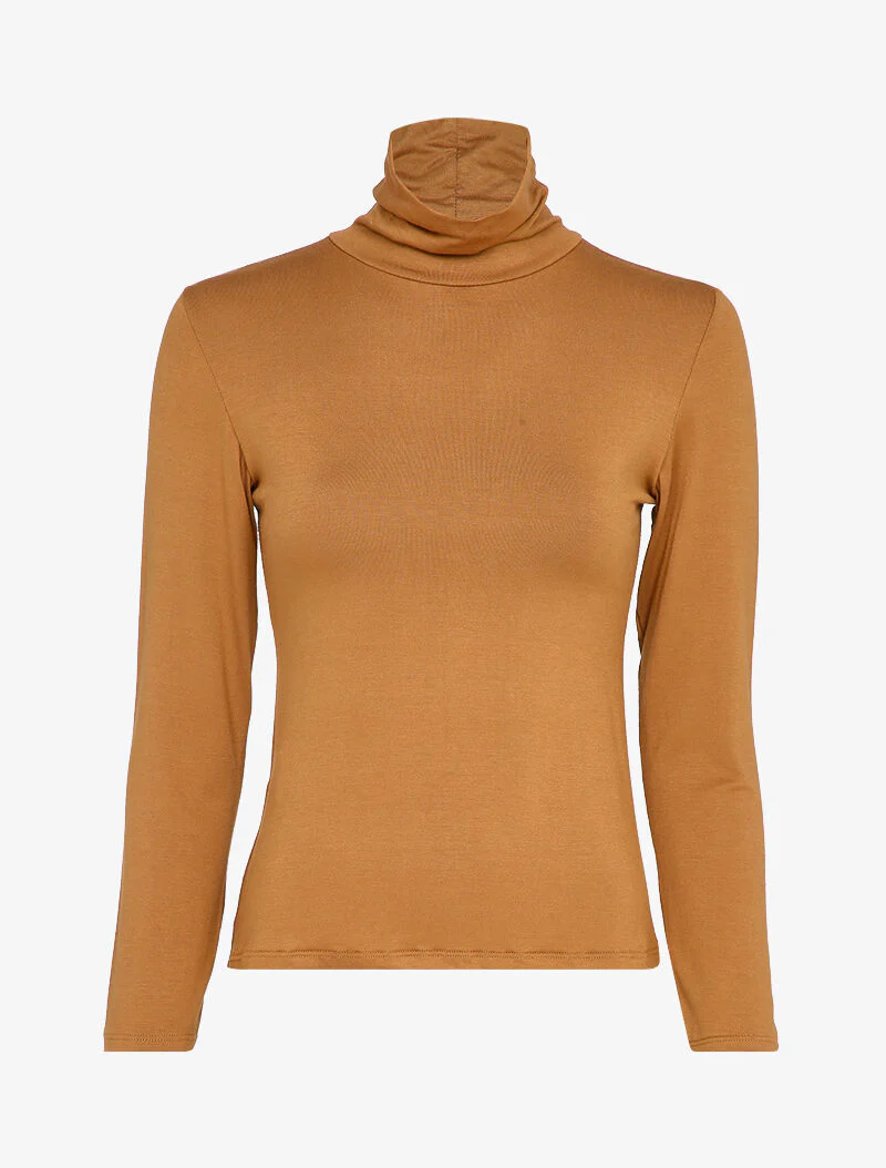 Basis coltrui met lange mouwen - Camel