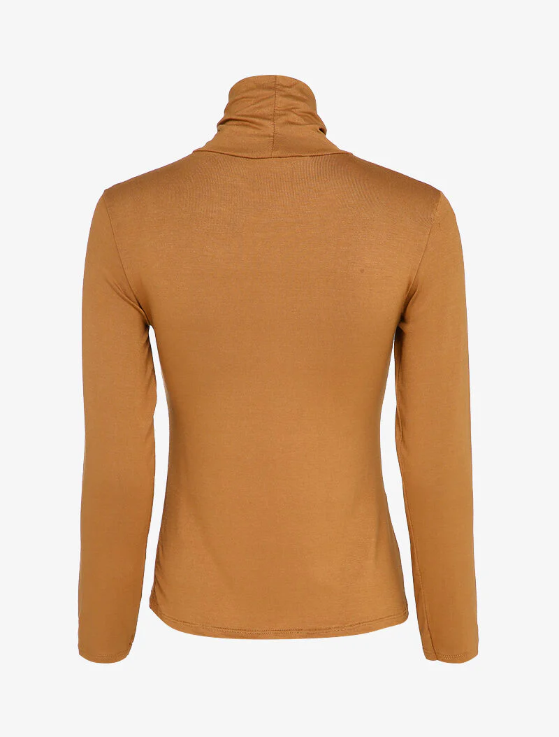 Basis coltrui met lange mouwen - Camel - Image 2
