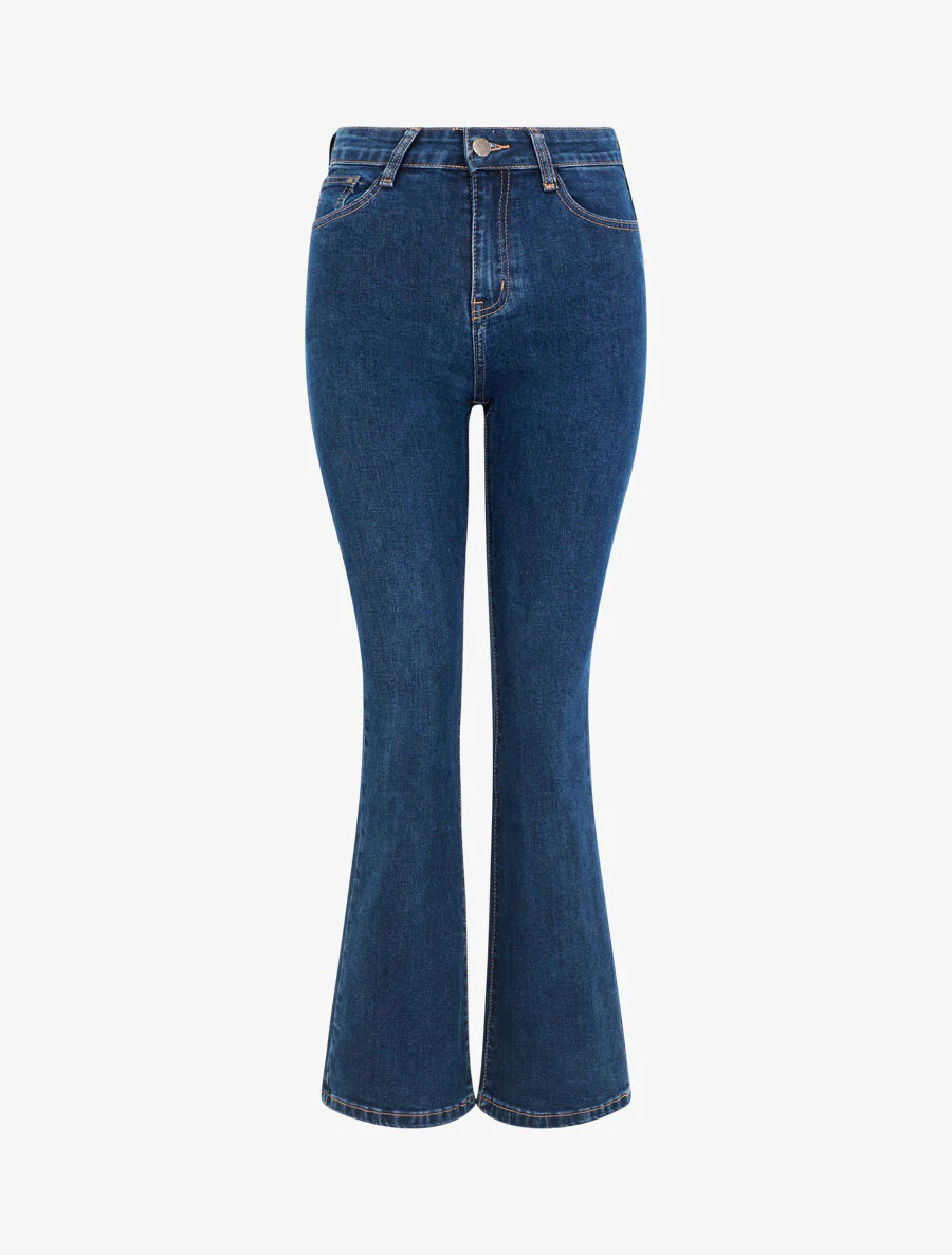 Basis jeans met flare fit - Blauw