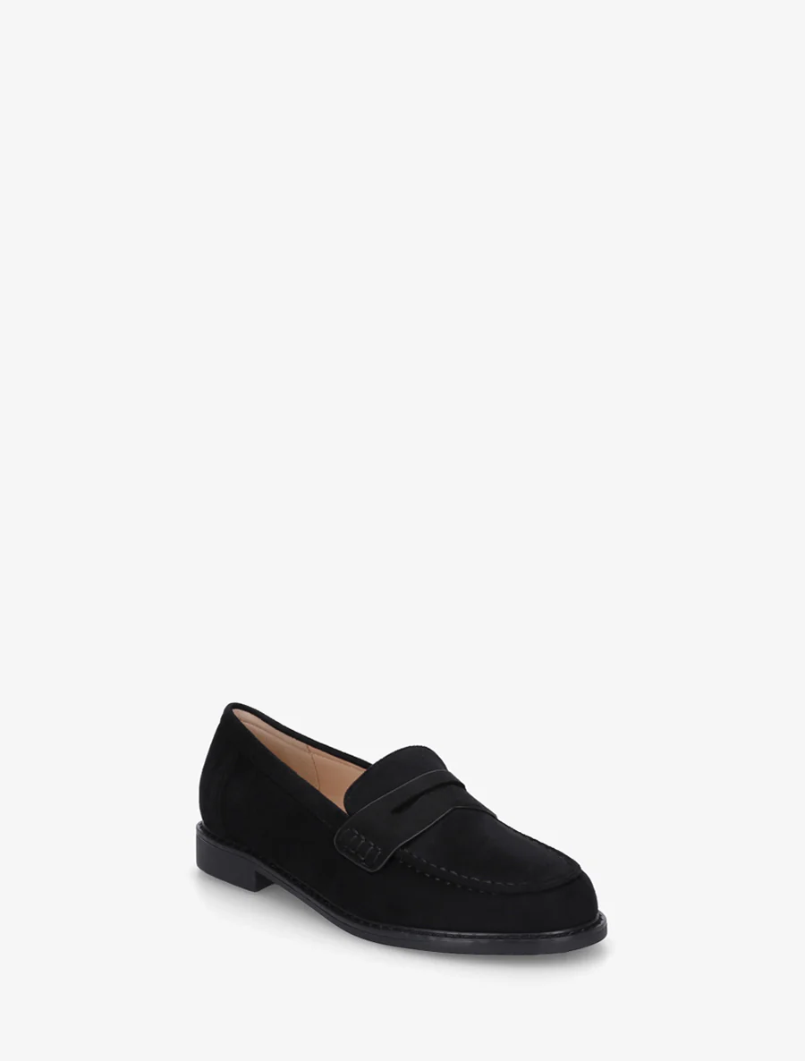 Basis loafers in suèdine - Zwart - Image 2