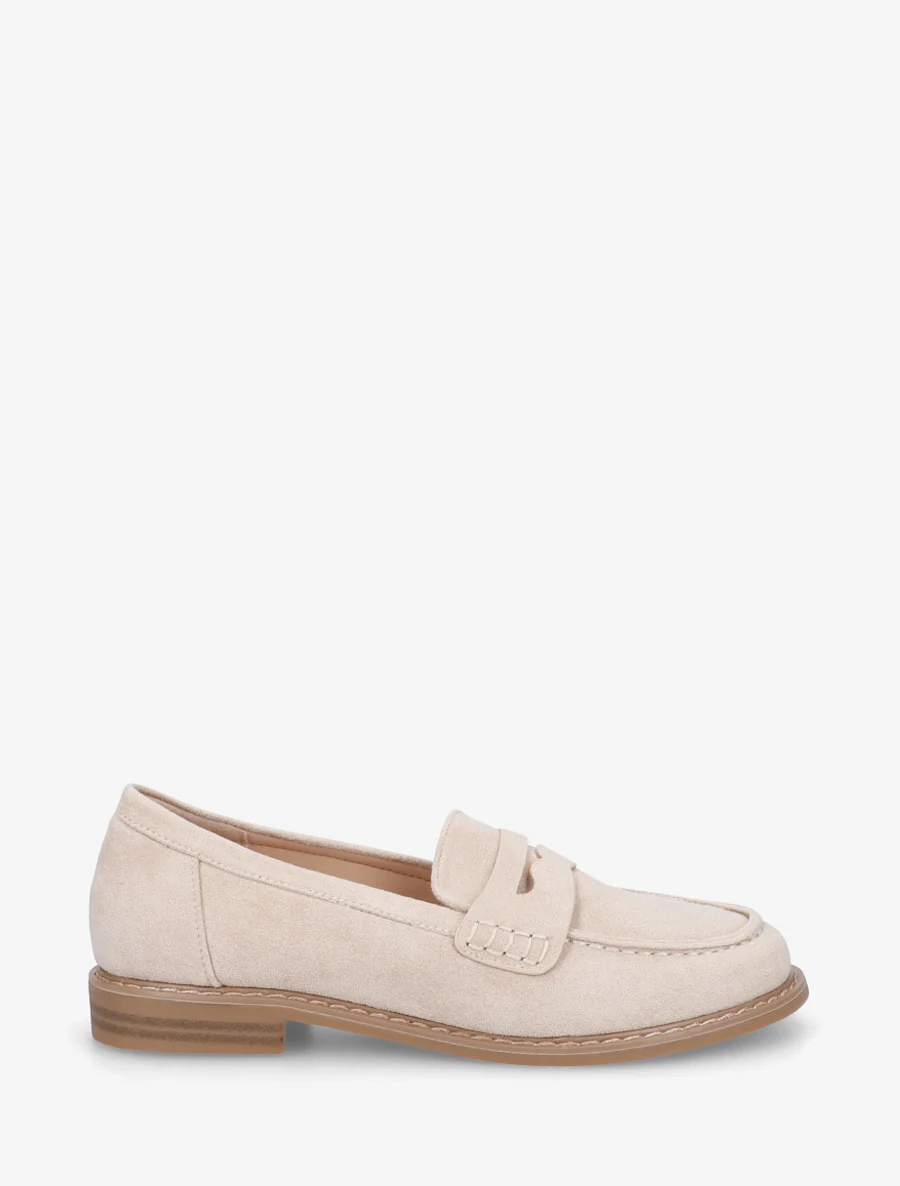 Basis loafers in suèdine - Beige