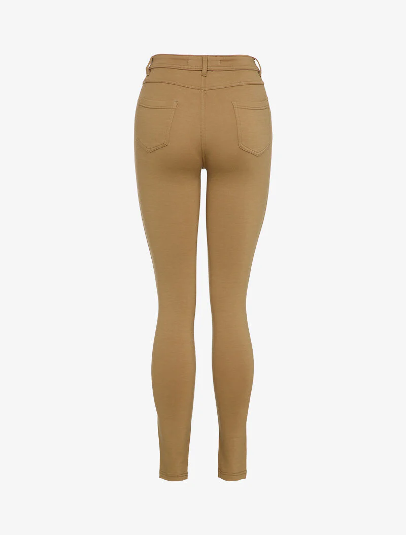 Basis stretchbroek - taupe - Image 2