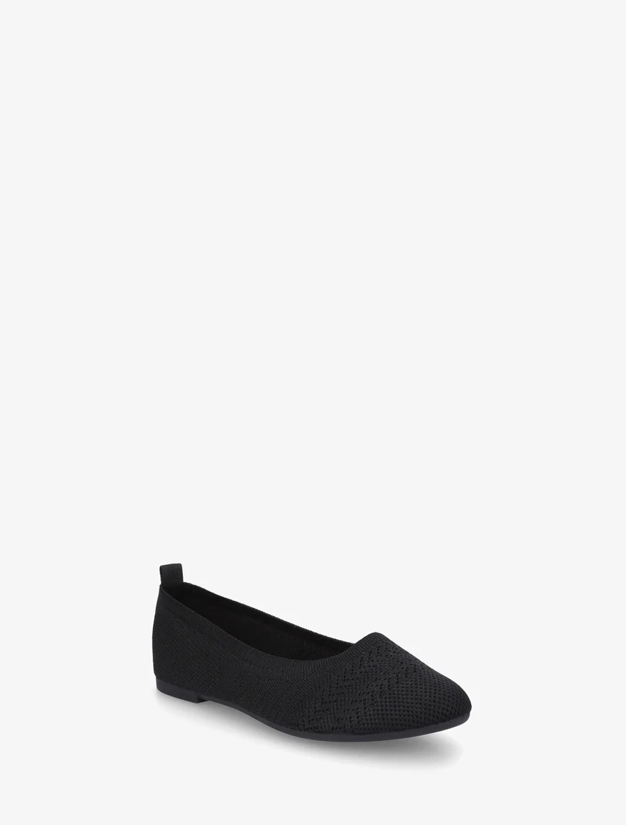 Basisballerina's van stof - Zwart - Image 2
