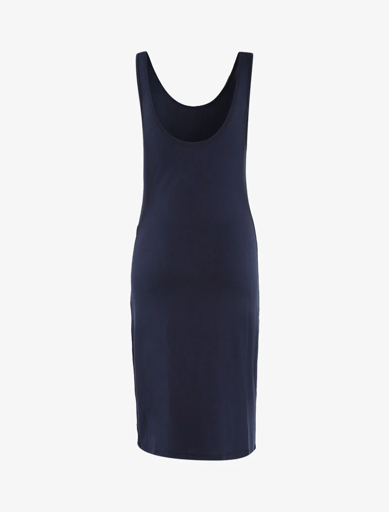 Basisjurk met knoopsluiting - marineblauw - Image 2
