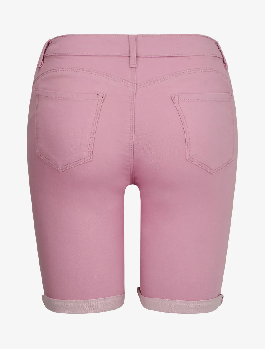 Bermuda stretch met omgekeerde - Roze - Image 2