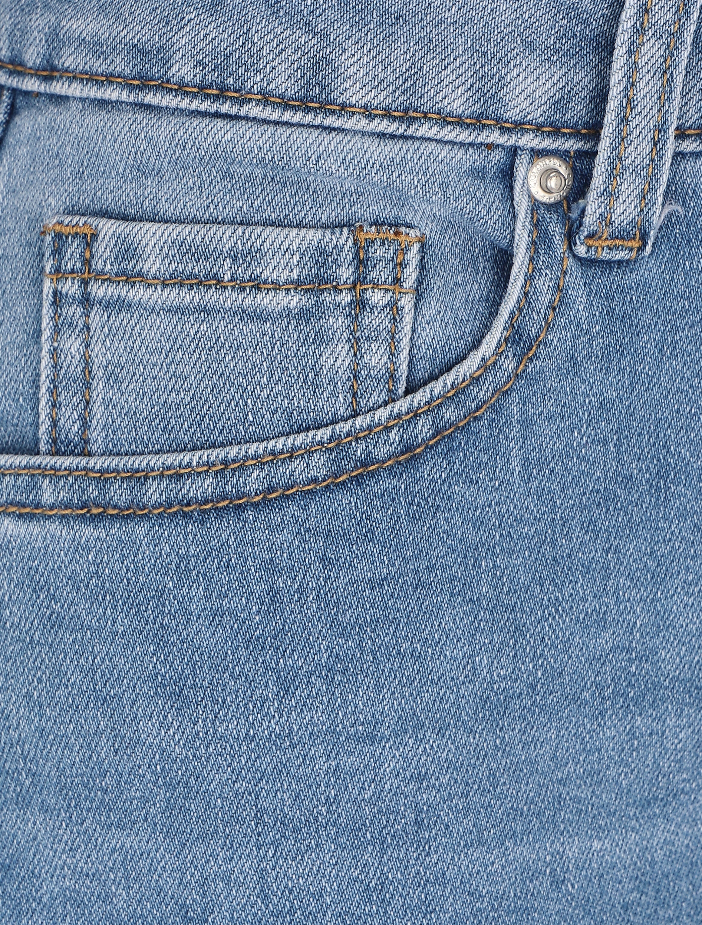 Bermudabroek met gescheurde zoom - Blauw denim - Image 3