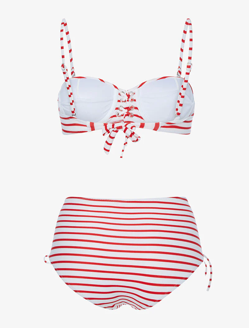 Bikin 50's inspiratie marinière - rood - Image 2