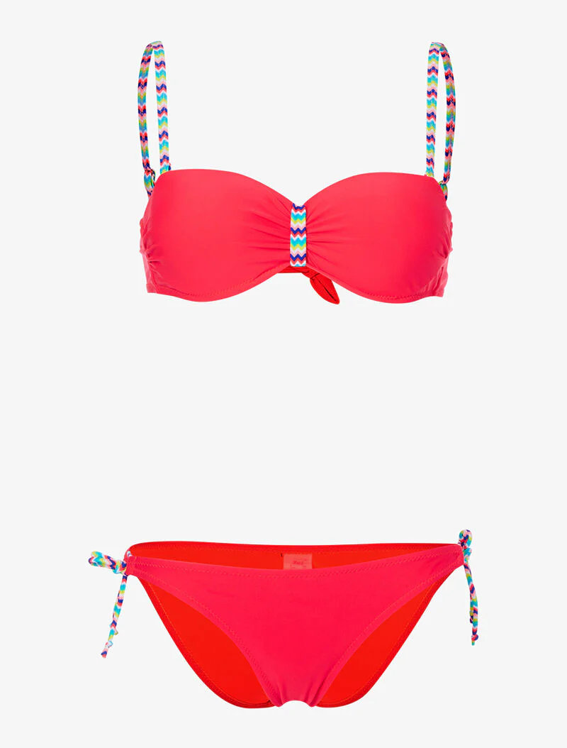 Bikini bandjes zig-zag - oranje