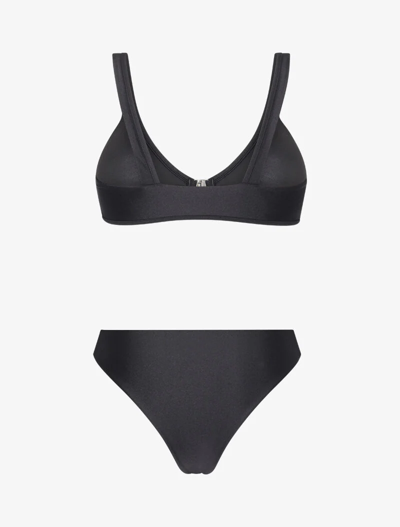 Bikini driehoek met clip - zwart - Image 2
