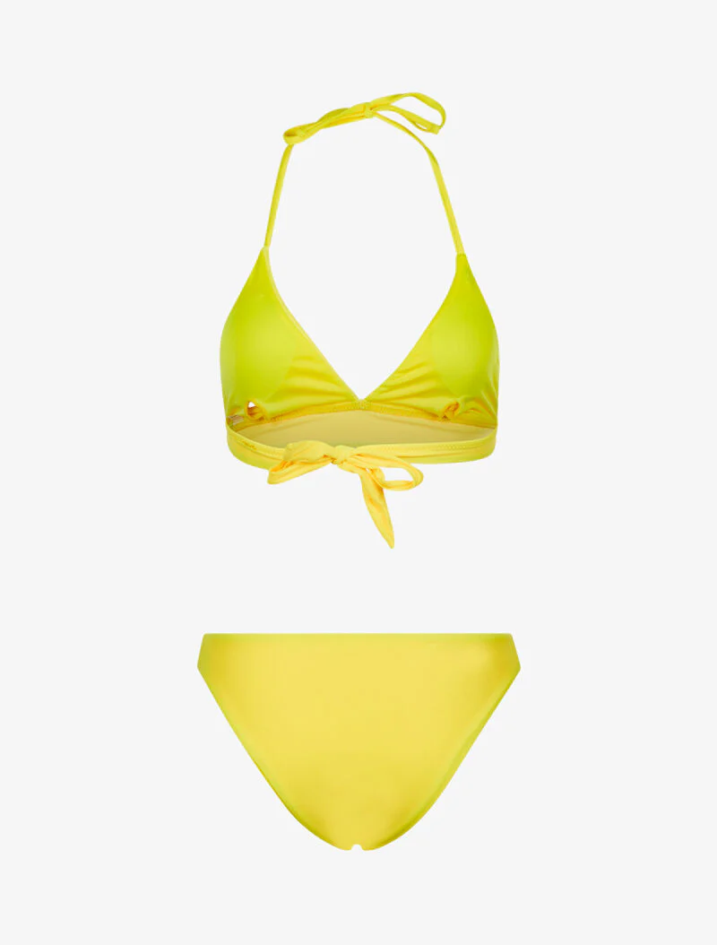 Driehoekige bikini effen - geel - Image 2