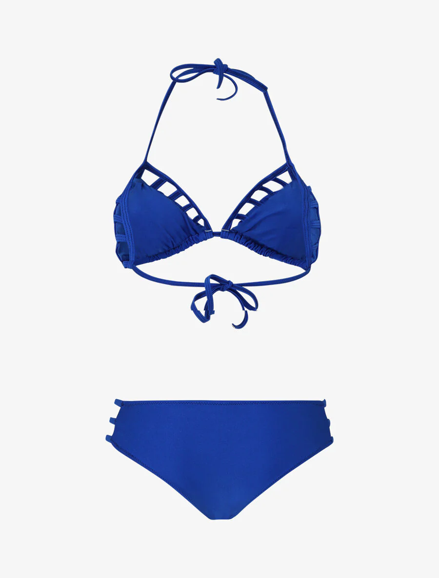 Driehoekige bikini effen - Koninklijk blauw - Image 2