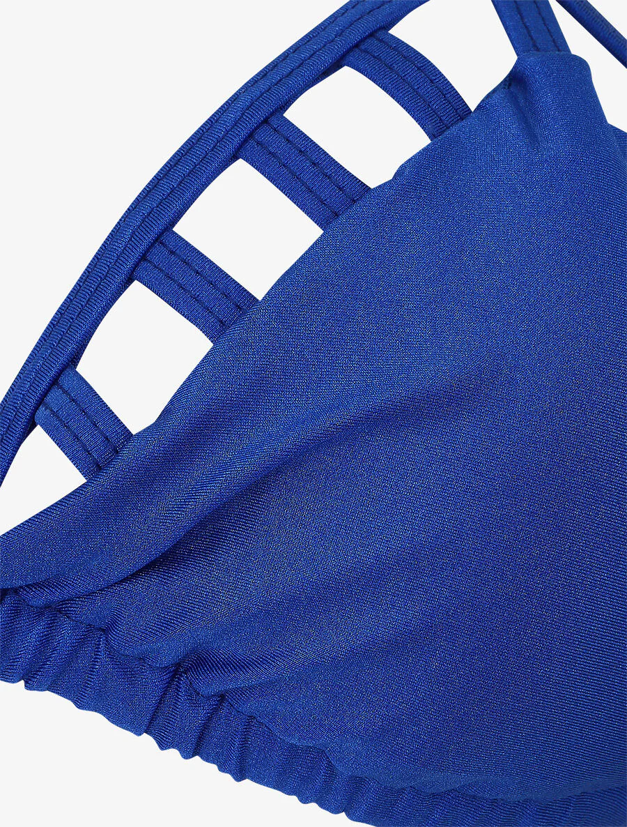 Driehoekige bikini effen - Koninklijk blauw - Image 3