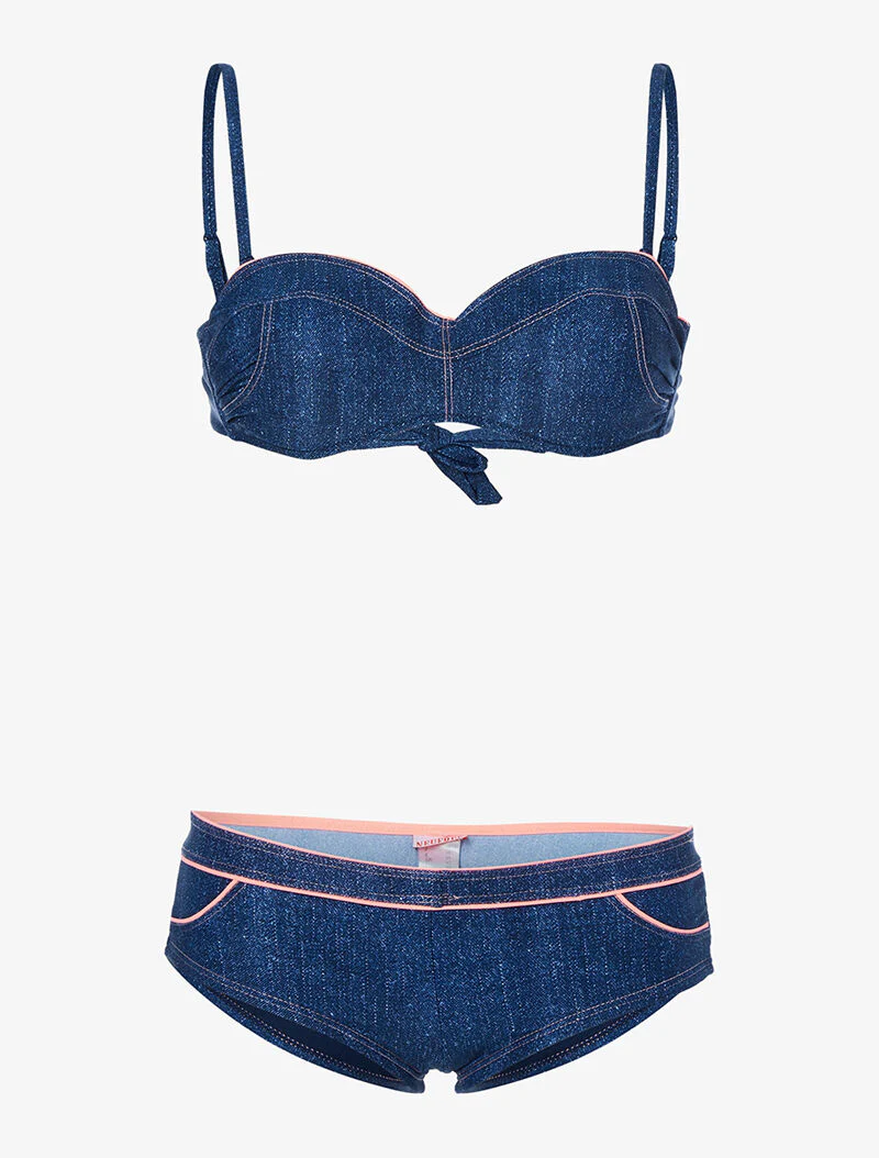 Bikini effect jeans - donker denim