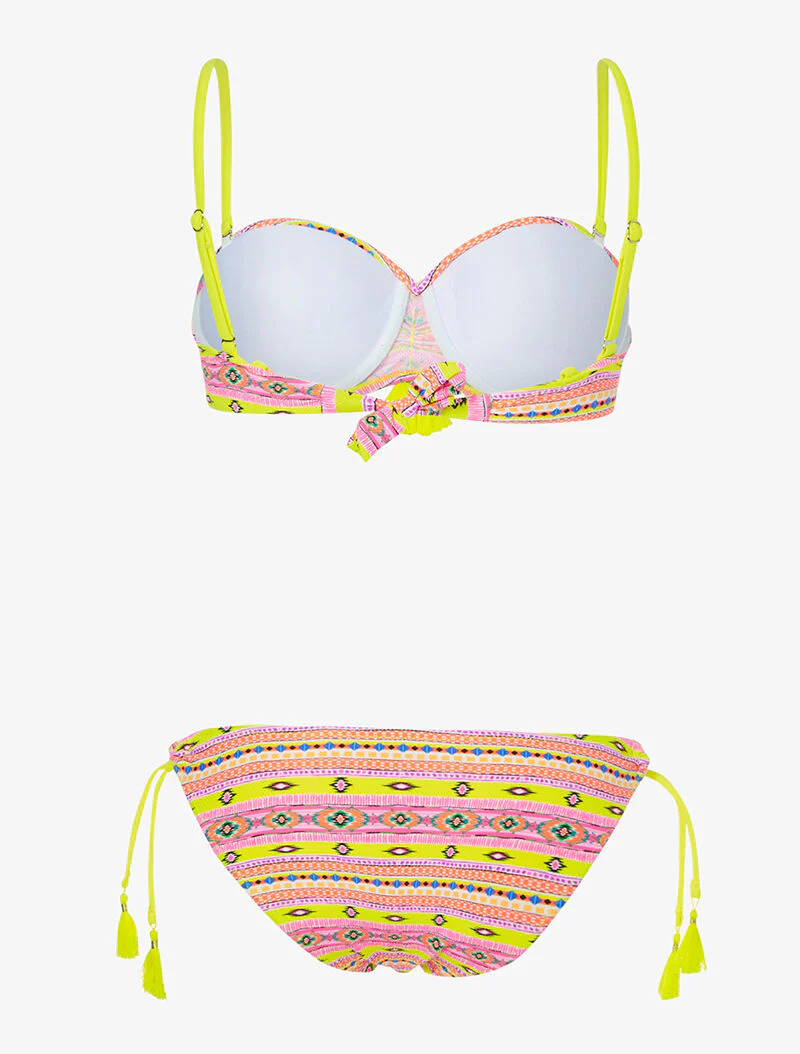 Flitsende etnische bikini - geel/oranje - Image 2