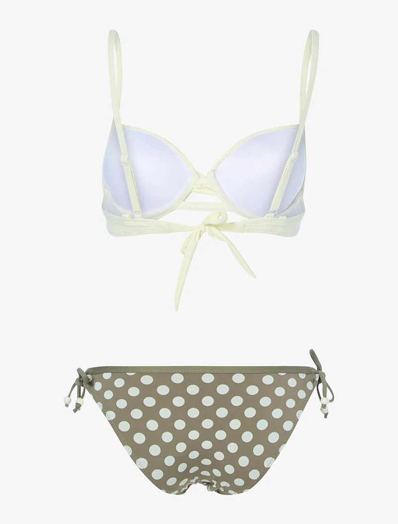 Bikini met stippenprint - beige/taupe - Image 2