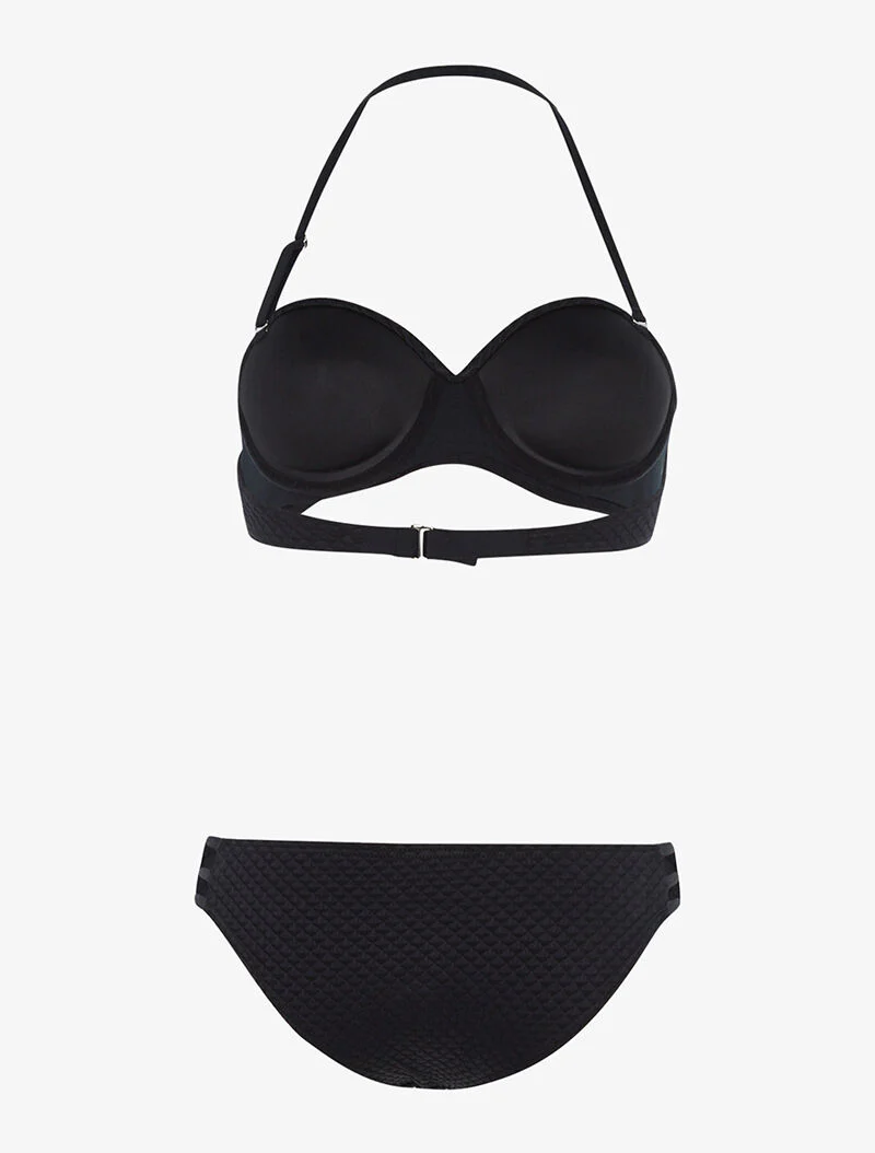 Bikini ruitnaden - zwart - Image 2