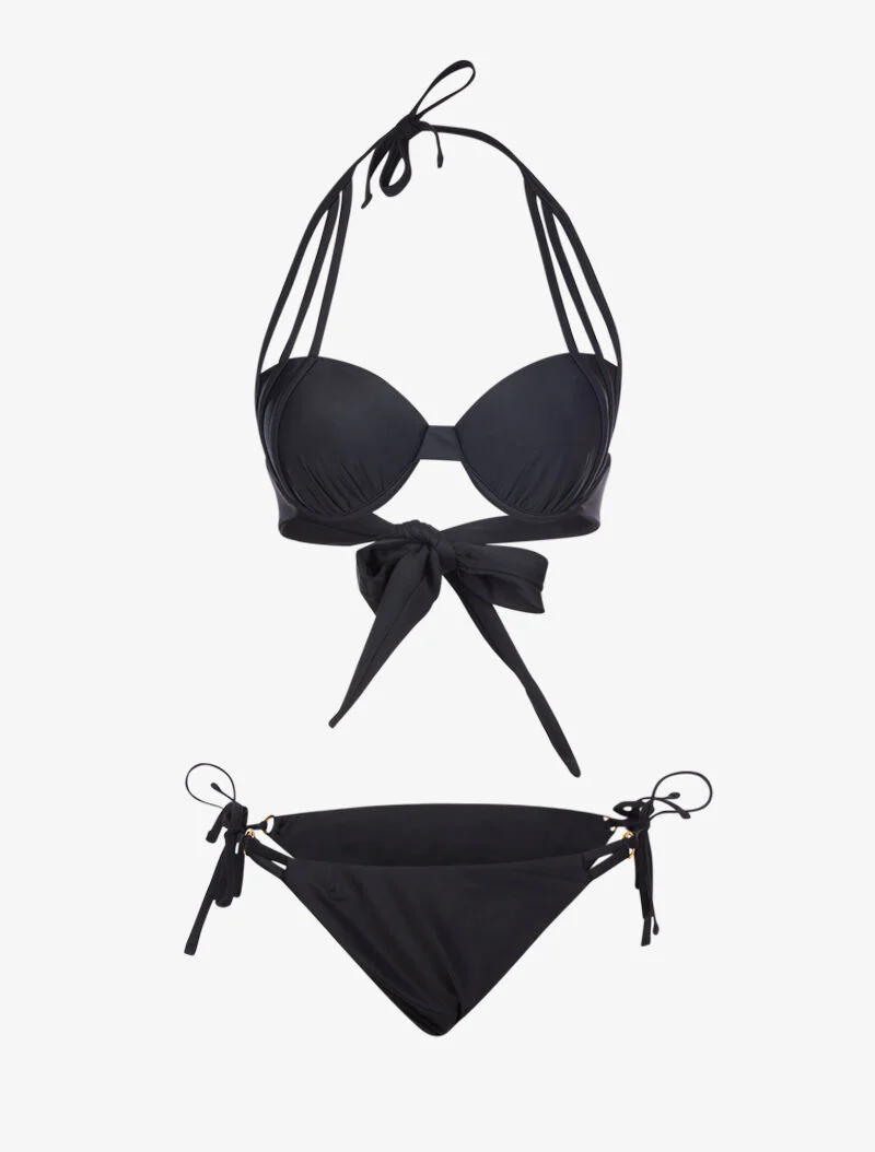 Rondomsluitende bikini - zwart - Image 3