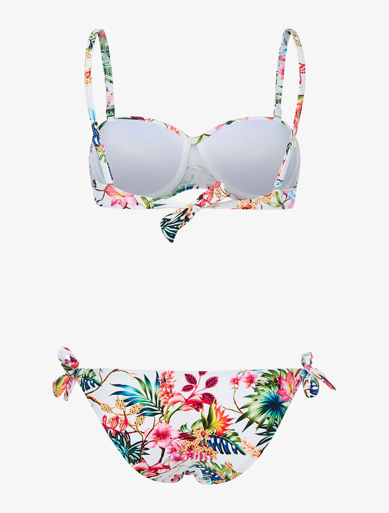 Tropische print bikini - wit - Image 2