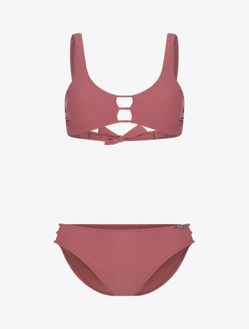 Basis bikini onderstuk - oudroze