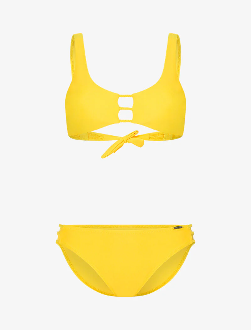 Basis bikini uni - geel