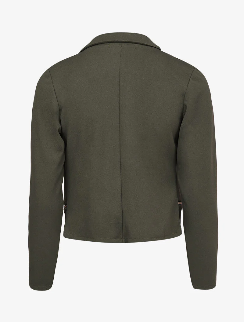 Lichte blazer met inkeping kraag - Kaki - Image 2