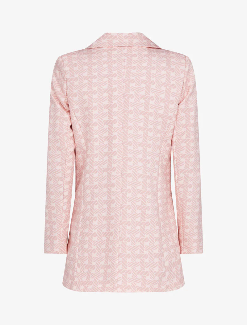 Blazer met grafische print - roze - Image 2