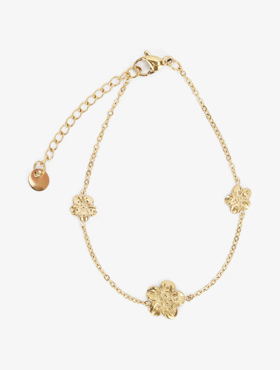 Bloemenarmband - Goud - Image 2