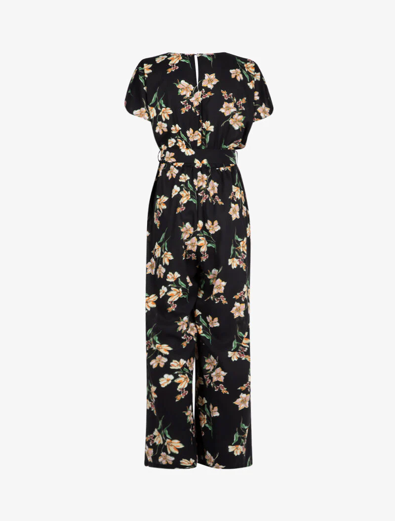 Bloemenprint combinatie - zwart - Image 2