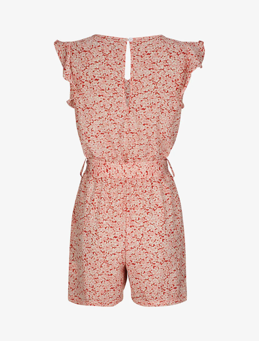 Bloemenprint jumpsuit - Rood - Image 2