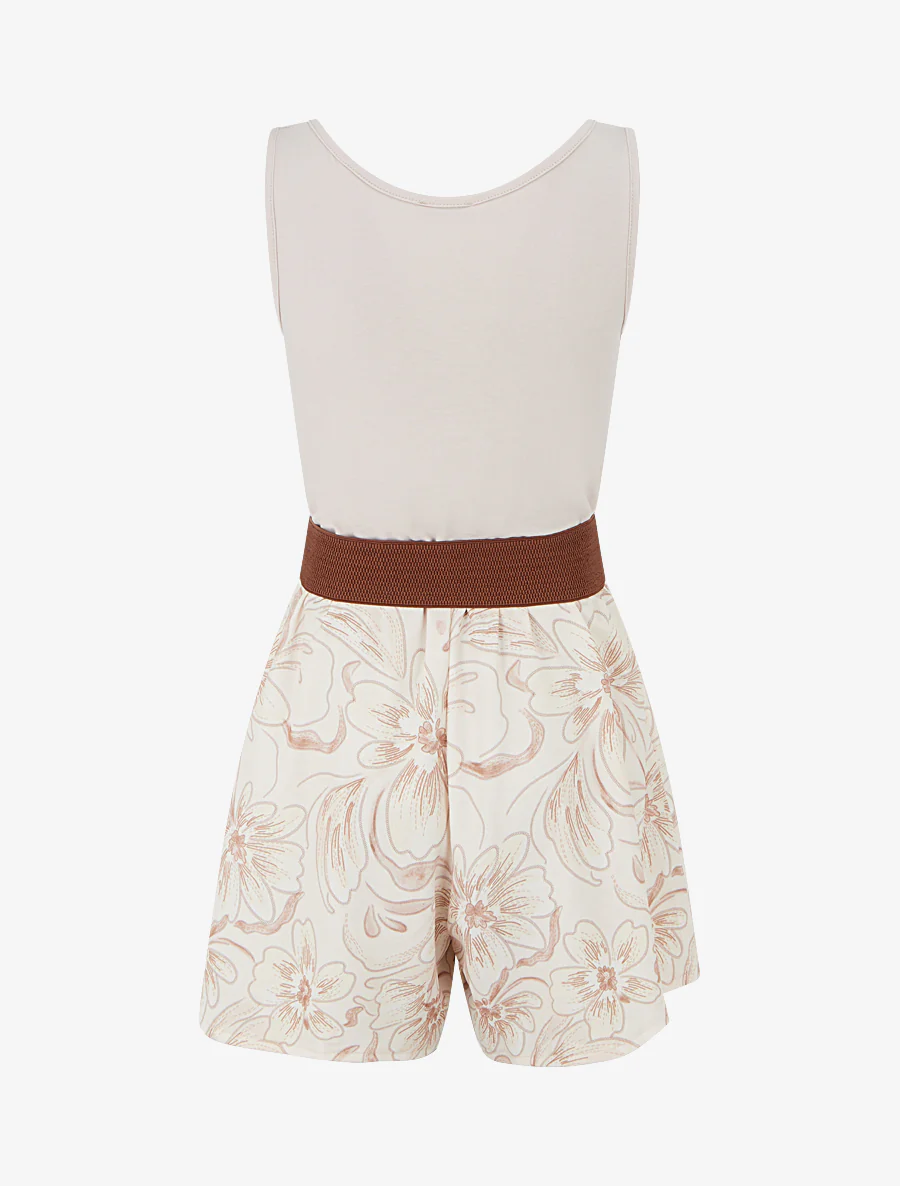 Bloemenprint jumpsuit met ceintuur - Mol - Image 2