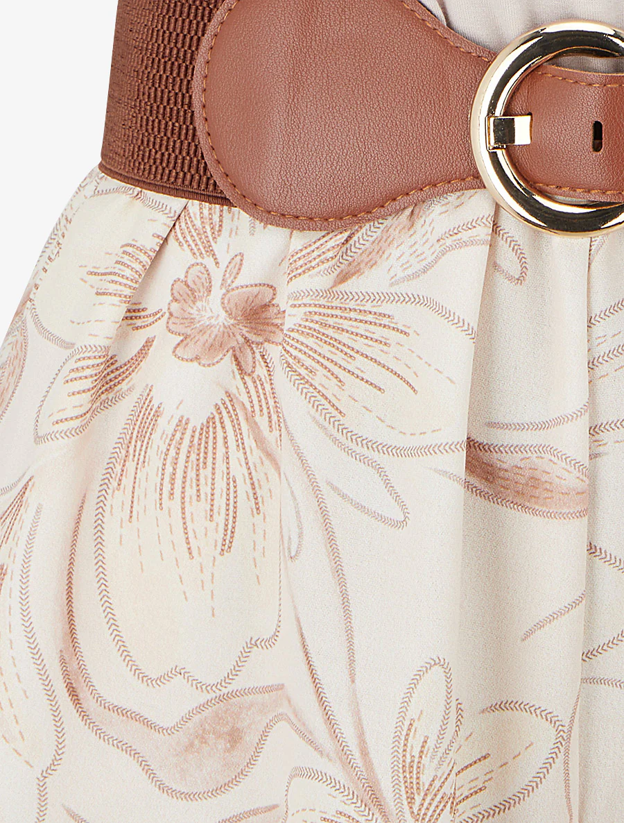 Bloemenprint jumpsuit met ceintuur - Mol - Image 3