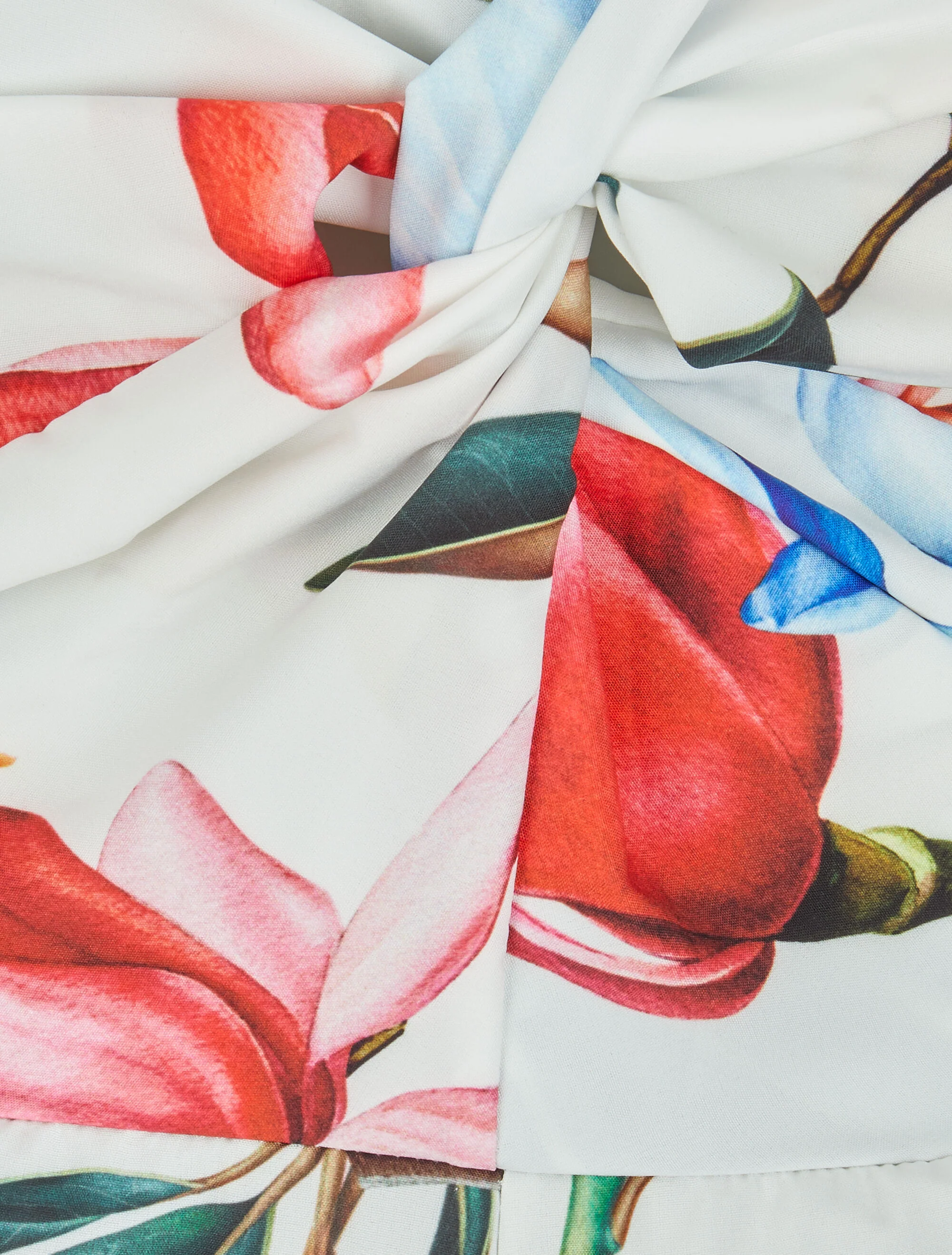 Bloemenprint korte broek - Wit - Image 3