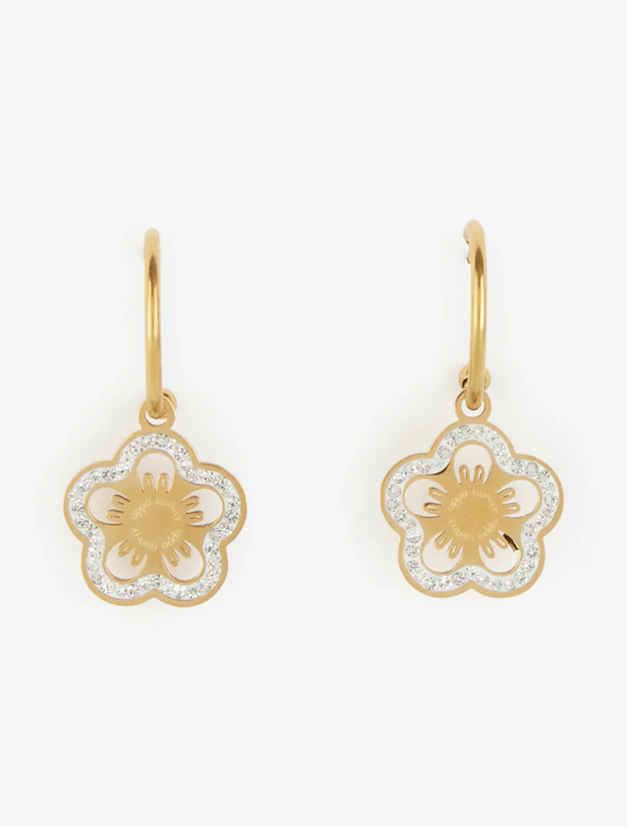 Bloemoorbellen hangend - Goud - Image 2