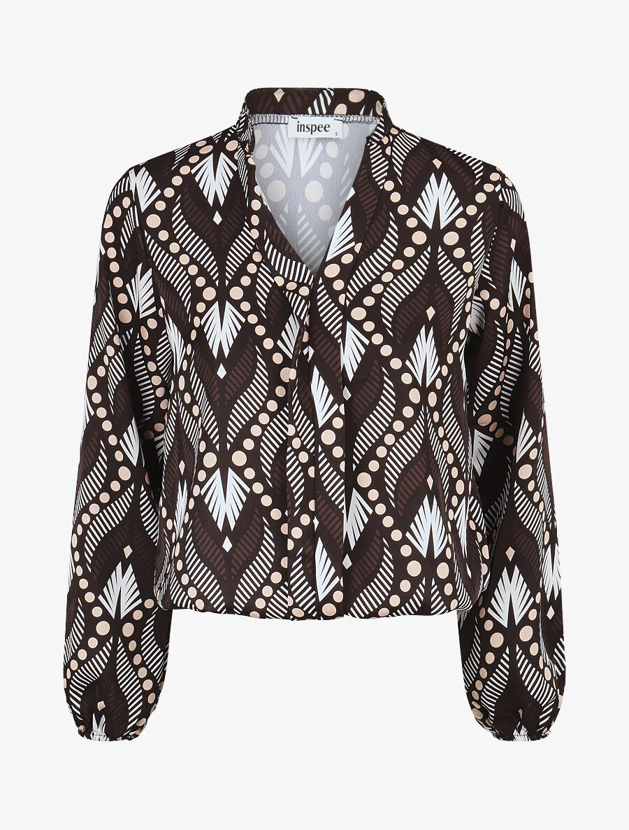 Blouse imprimé fantaisie - zwart
