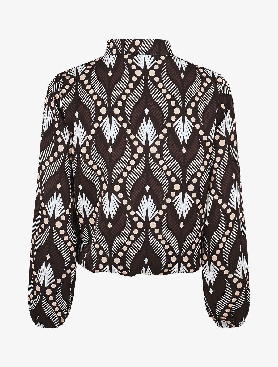 Blouse imprimé fantaisie - zwart - Image 2