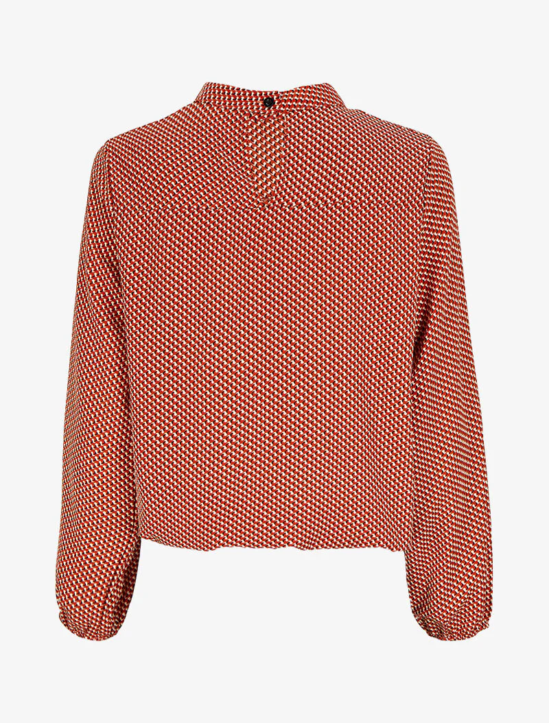 Blouse met grafische print - Rood - Image 2