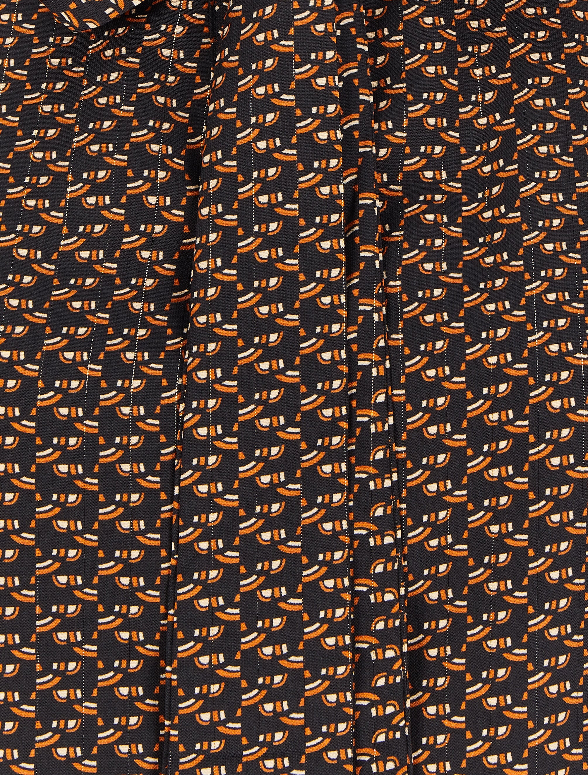 Blouse met lavallièrekraag met grafische print - Zwart - Image 3