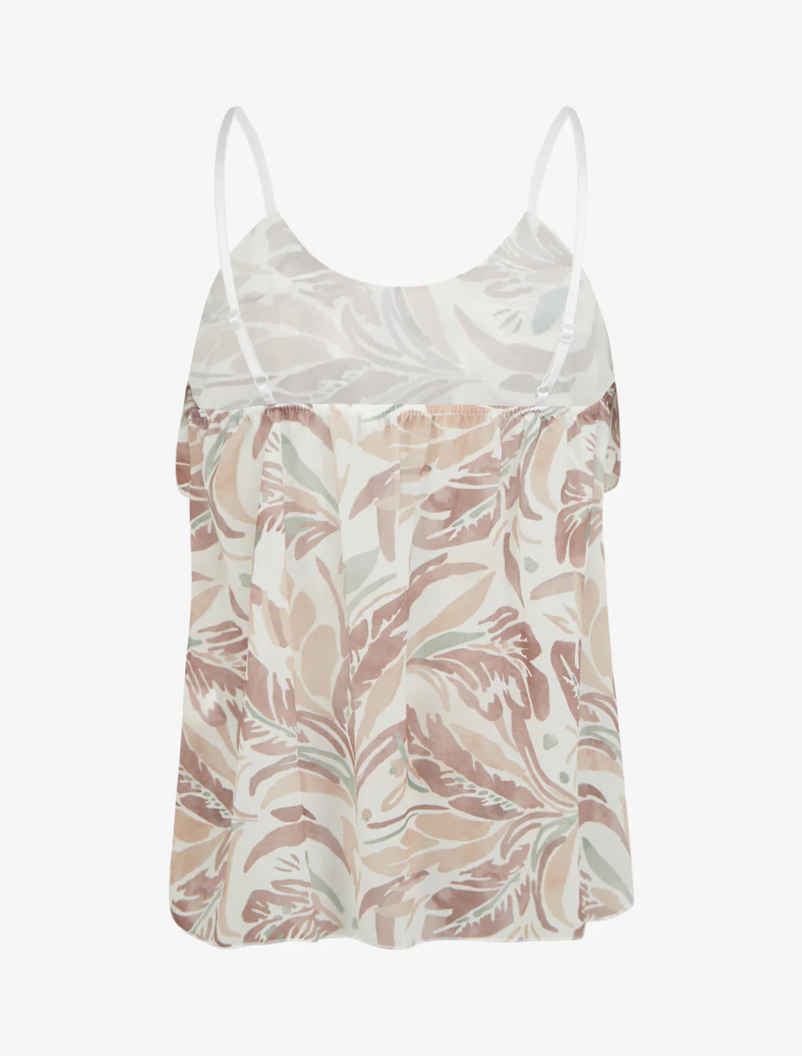 Blouse met ruches en bladenprint - Mol - Image 2