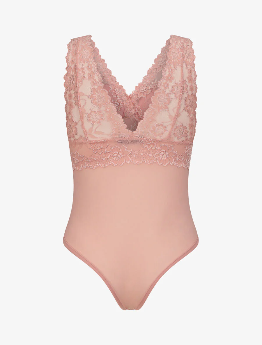 Body met kant - Roze - Image 2
