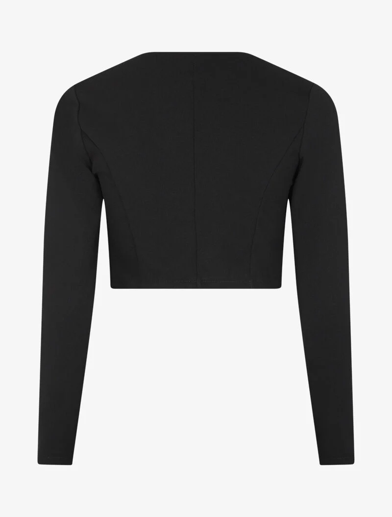Asymmetrische panden bolero - Zwart - Image 2
