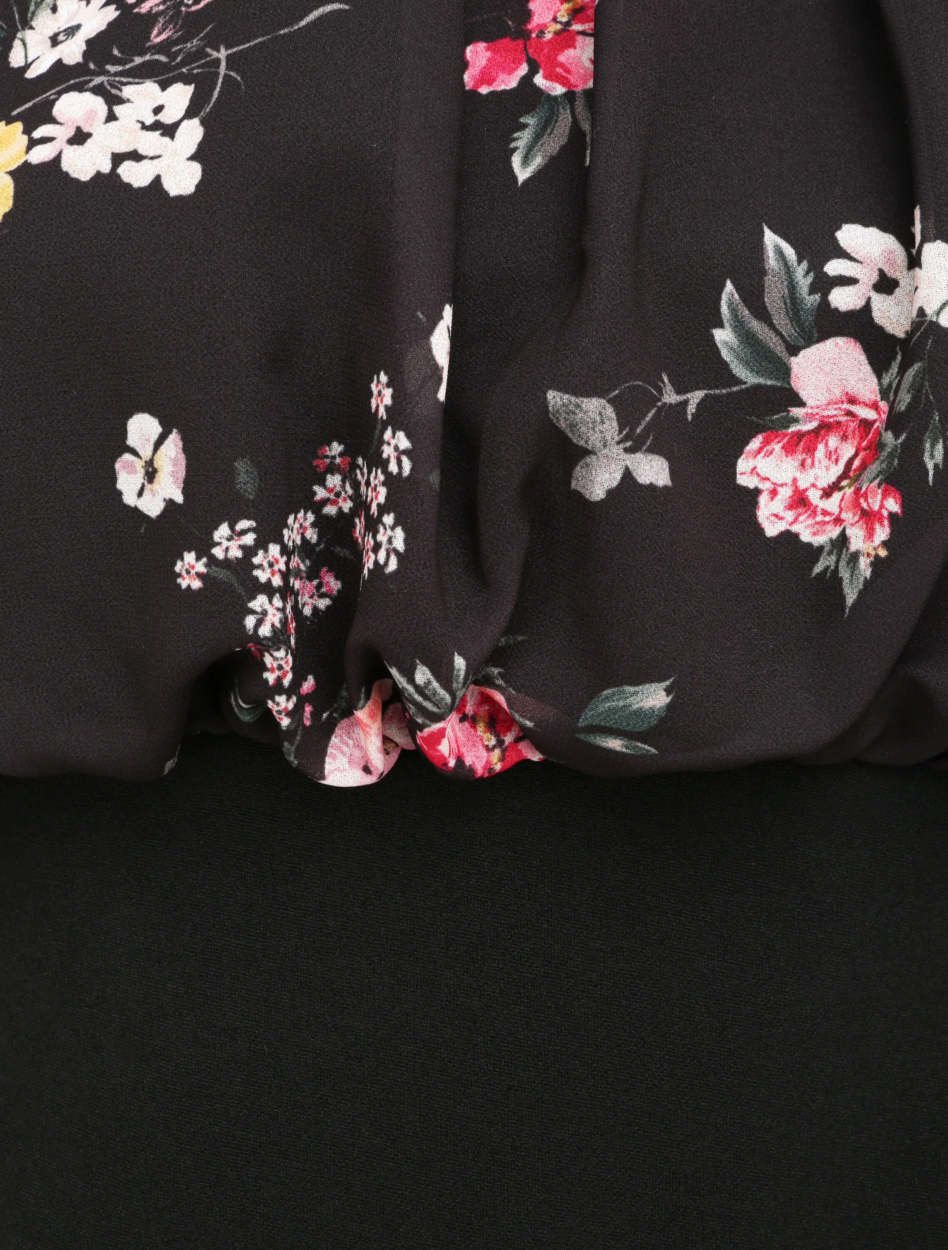 Top met landelijke bloemenprint - Zwart - Image 3