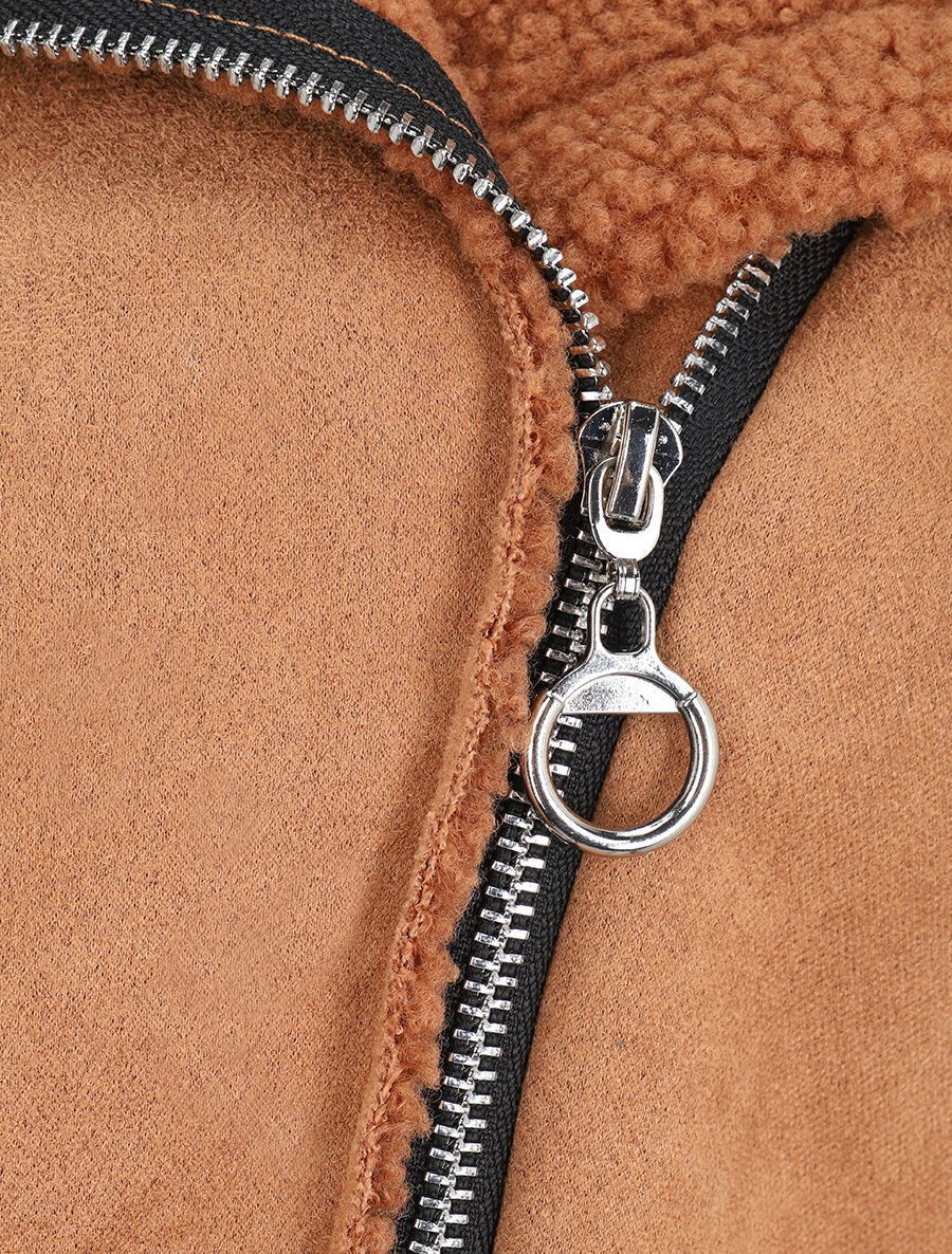 Bombardier schapenvacht effect - Camel - Image 3