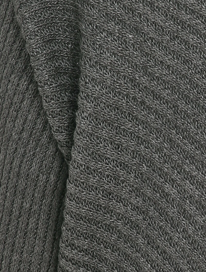 Bootskraag gestreepte tricot - Donkergrijs - Image 3