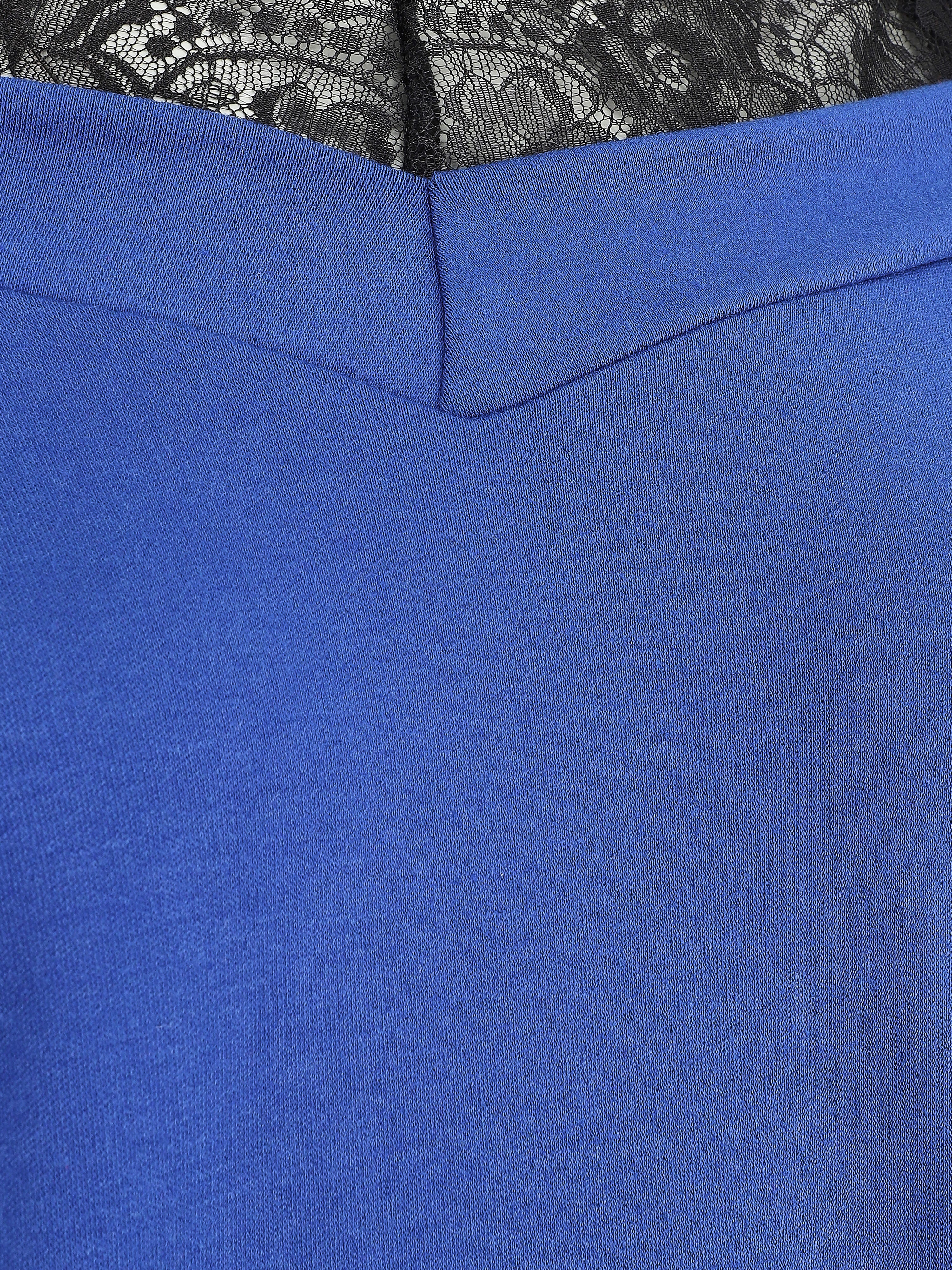 Boven Bardot trompe l'oeil - Elektrisch blauw - Image 3