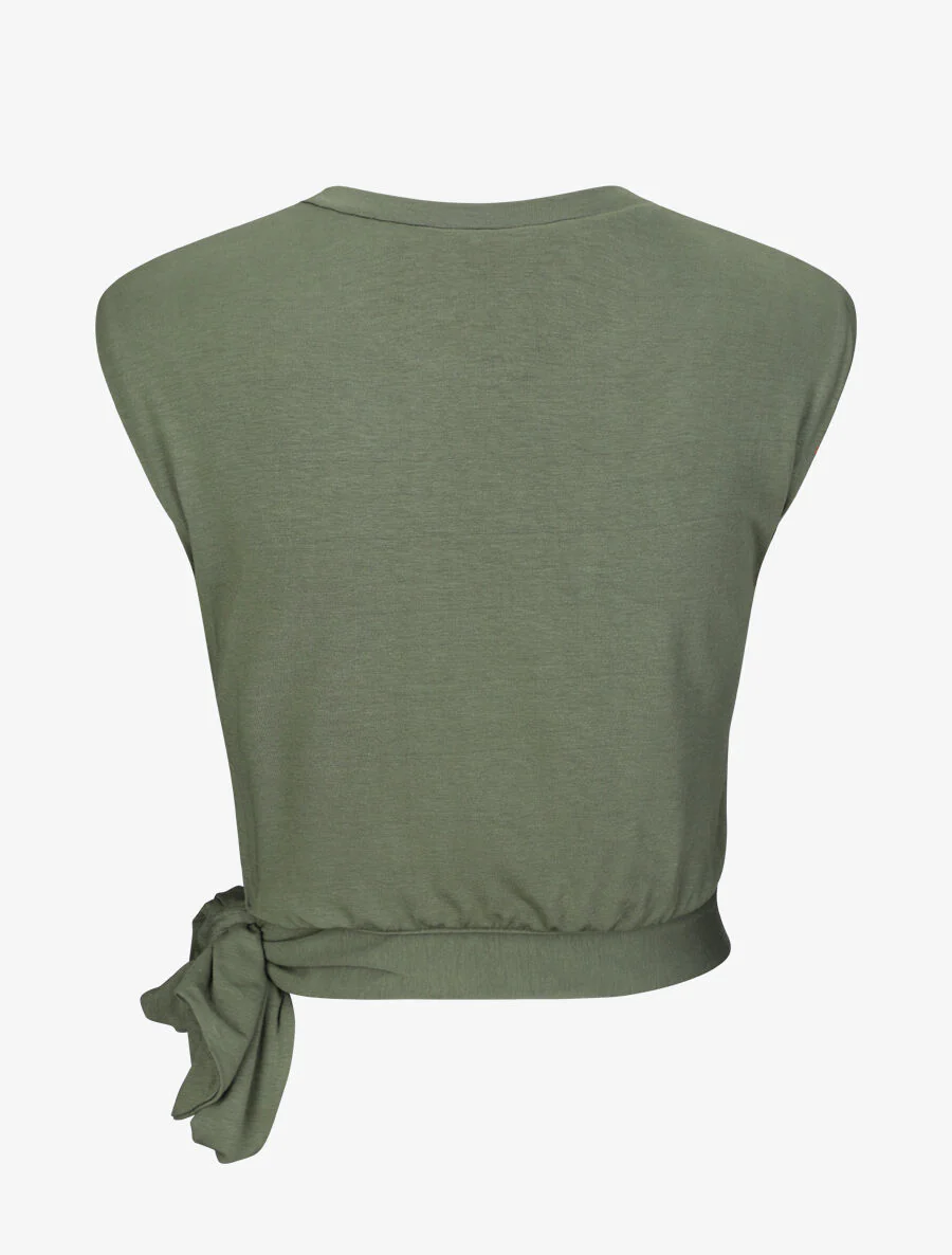 Boven bolle eenheid knopen te knopen - Khaki - Image 2
